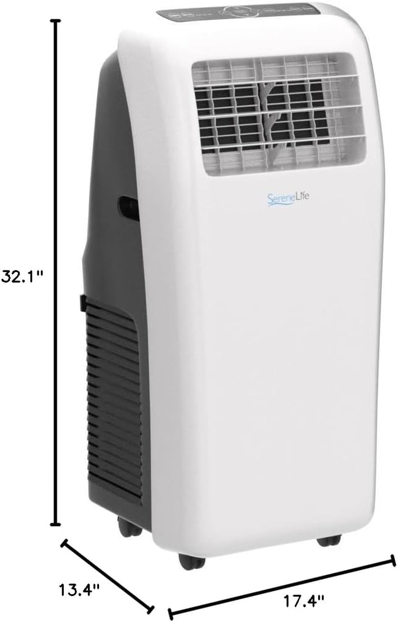 Small Air Conditioner Portable 12,000 BTU with Built-In Dehumidifier - Portable AC Unit for Rooms up to 550 Sq Ft - Remote Control, Window Mount Exhaust Kit